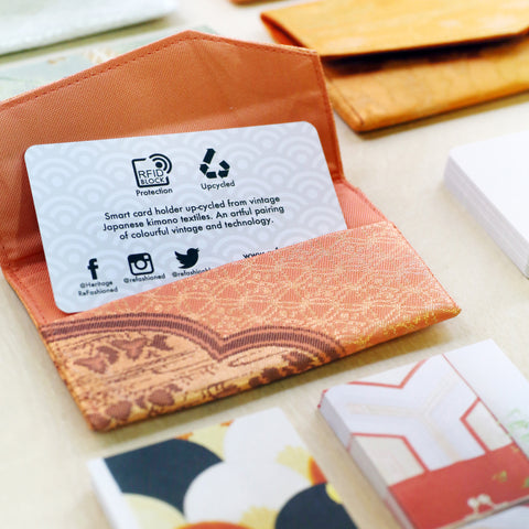 Japanese Kimono Business Card Holder [Surprise Me!] | Upcycled from vintage textiles - Heritage ReFashioned