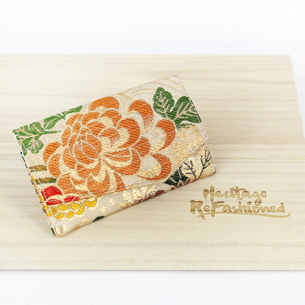 Japanese Kimono Business Card Holder | Upcycled from vintage textiles - Heritage ReFashioned