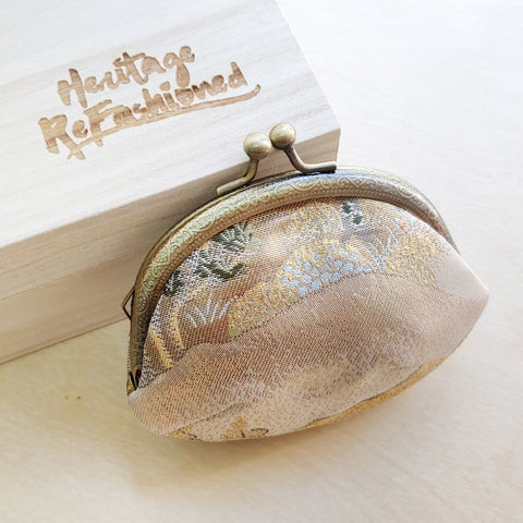 Refashioned Kimono Coin Purse | Pine Forest - Heritage ReFashioned